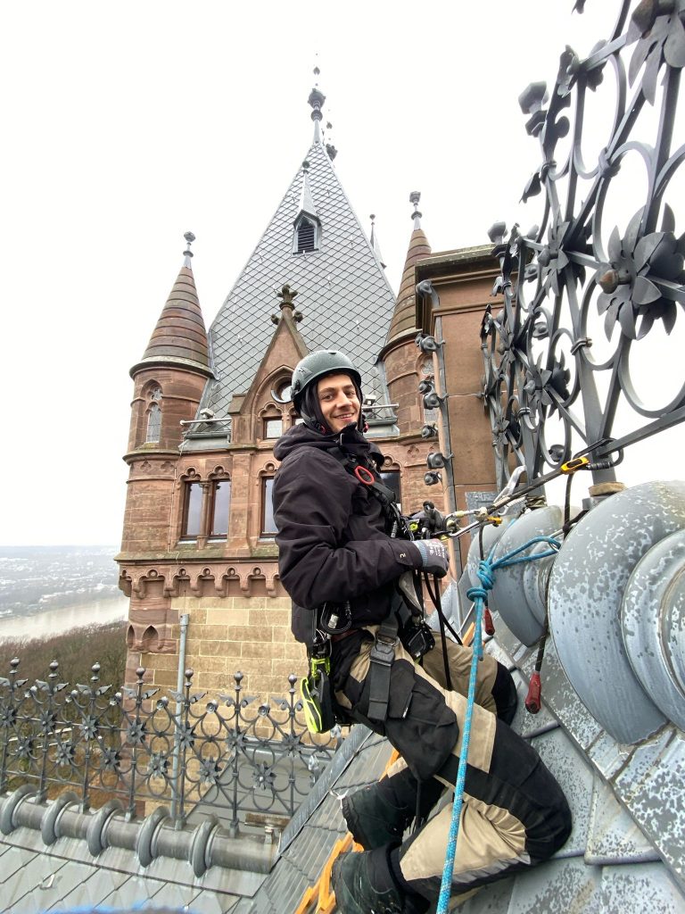 Fassadenarbeiten am Seil